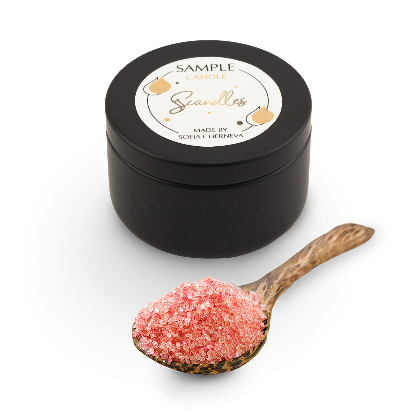 Sample Pink sugar crystals